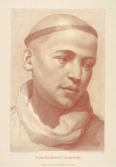 Munkin pää tekijältä Francesco Bartolozzi