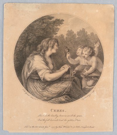 Ceres tekijältä Francesco Bartolozzi