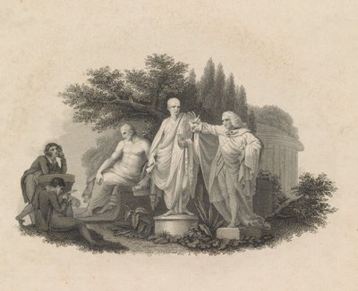 Demosthenes, Cicero ja William Pitt, Chathamin jaarli, 1750-1815. tekijältä Francesco Bartolozzi