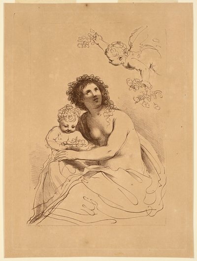 Flora poikien kanssa tekijältä Francesco Bartolozzi