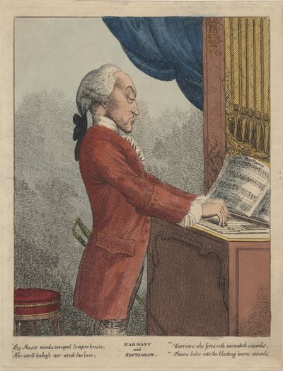Harmony and Sentiment, n. 1785 (käsinvärinen etsaus) tekijältä Francesco Bartolozzi