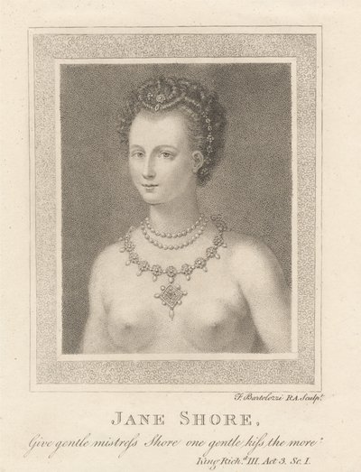 Jane Shore tekijältä Francesco Bartolozzi