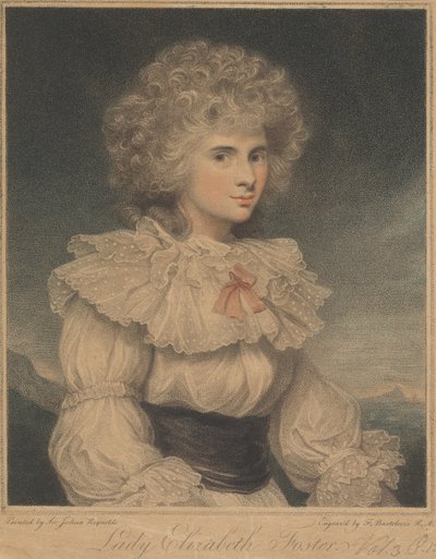 Lady Elizabeth Cavendish (os. Hervey), Devonshiren herttuatar tekijältä Francesco Bartolozzi