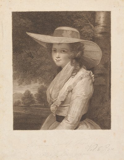 Lavinia Spencer (nascida Bingham), Condessa Spencer finlandesa tekijältä Francesco Bartolozzi