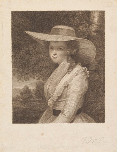 Lavinia Spencer (nascida Bingham), Condessa Spencer finlandesa tekijältä Francesco Bartolozzi