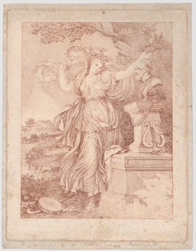 Mrs. Abington Thaliana, 1783. tekijältä Francesco Bartolozzi