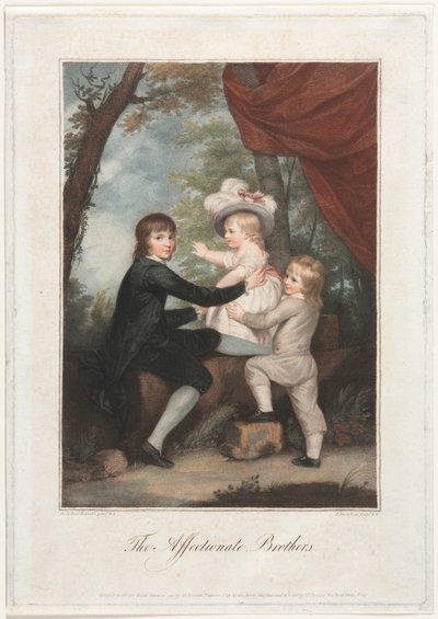 The Affectionate Brothers The Lamb Children, 1791. tekijältä Francesco Bartolozzi