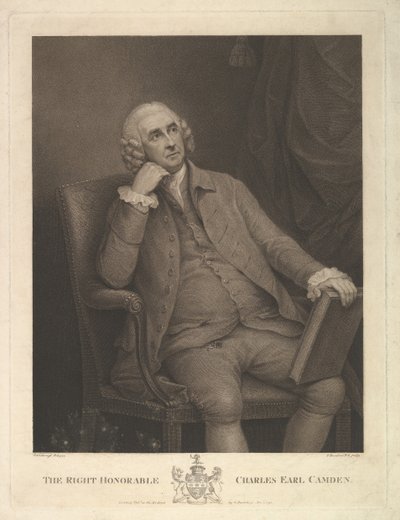 Oikea kunnia Charles Pratt, 1. Earl Camden, lordikansleri, 1795. tekijältä Francesco Bartolozzi