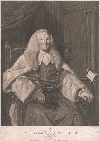 William Murray Mansfieldin ensimmäinen jaarli tekijältä Francesco Bartolozzi