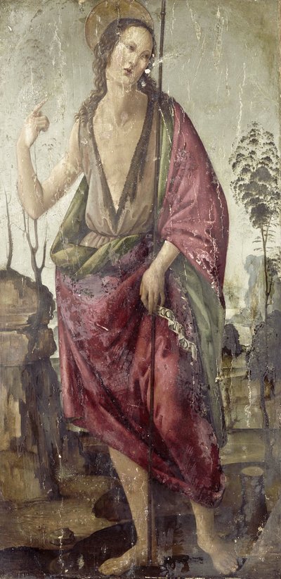 Johannes Kastaja tekijältä Francesco Botticini (attributed to)