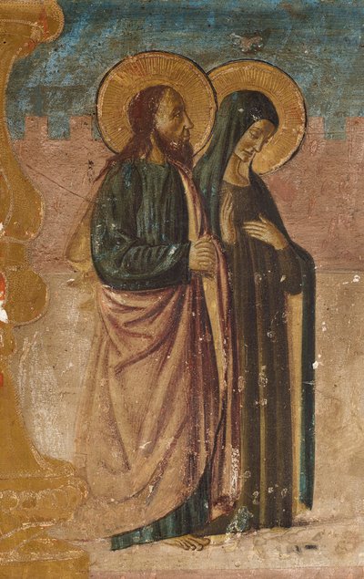 Pyhät Anne ja Joachim. tekijältä Francesco Botticini