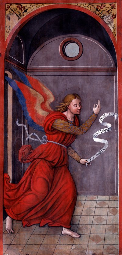 Ilmoitus: Arkkienkeli Gabriel (maalaus, noin 1549) tekijältä Francesco Brea