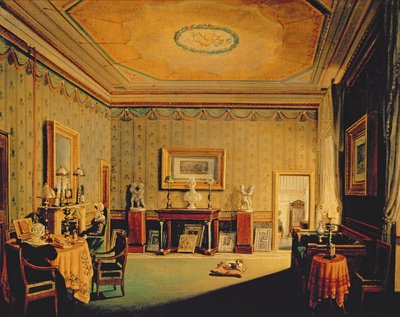 Salonki Barbierrinin talossa 1830-40-luvulla tekijältä Francesco Diofebi