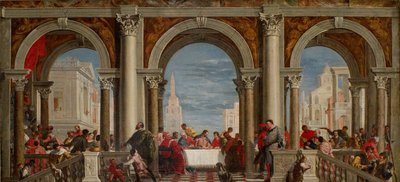 Juhla Levin talossa, 1720-1769 tekijältä Francesco Fontebasso