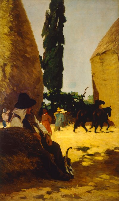 Bista, isoisä Francesco Gioli (1846-1922), öljy kankaalle tekijältä Francesco Gioli