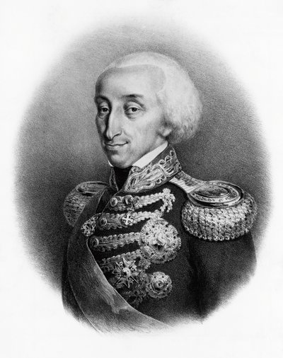 Muotokuva Vittorio Emanuele I:stä Savoijasta (1759-1824), Sardinian kuninkaasta. tekijältä Francesco Gonin