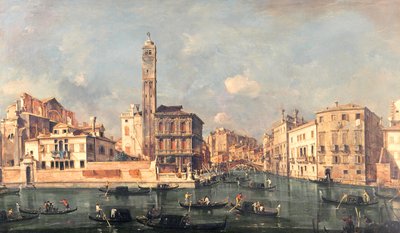Grand Canal: San Geremia ja Cannaregion sisäänkäynti tekijältä Francesco Guardi