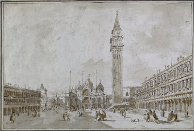 Piazza San Marco, Venetsia tekijältä Francesco Guardi