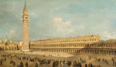 Piazza San Marco Venetsiassa tekijältä Francesco Guardi