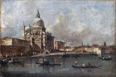 Santa Maria della Salute, Venetsia, noin 1780 tekijältä Francesco Guardi