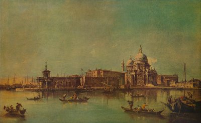 The Dogana and Salute, Venetsia, c1775, 1938 tekijältä Francesco Guardi