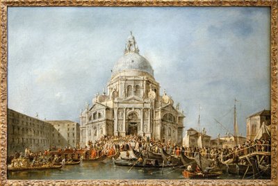 Venetsian dogi käy Venetsian tervehdyksessä. Joka vuosi 21. marraskuuta Doge meni Santa Maria della Saluten basilikalle, joka rakensi kiitoksensa vuoden 1630 ruton päättymisestä, kiittääkseen Neitsyttä tästä vapautuksesta, venesilta tekijältä Francesco Guardi