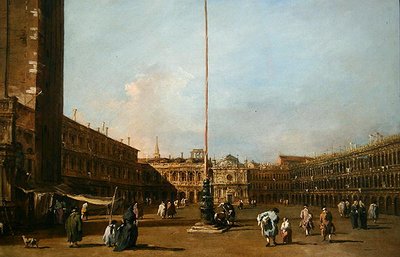 Piazza San Marco, Venetsia tekijältä Francesco Guardi