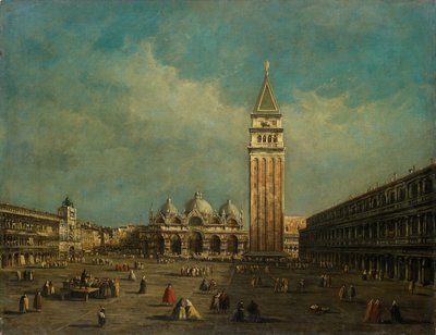 Piazza San Marco Venetsiassa tekijältä Francesco Guardi