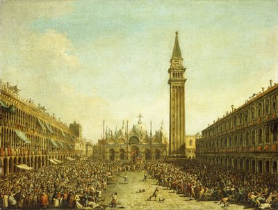 Piazza San Marco Dogen kruunauspäivänä, tekijältä Francesco Guardi