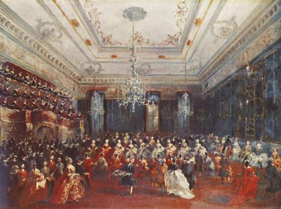 Venetsialainen gaalakonsertti tekijältä Francesco Guardi