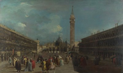 Venetsia, Piazza San Marco, noin 1760 tekijältä Francesco Guardi