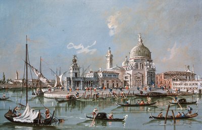 Näkymä Santa Maria della Salute -kirkolle, 1700-luku tekijältä Francesco Guardi