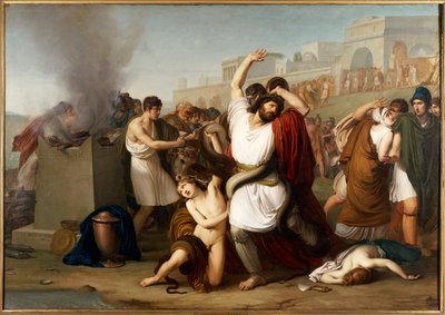 Maalaus Troijan pappista Laocoonista, Milano, Italia tekijältä Francesco Hayez