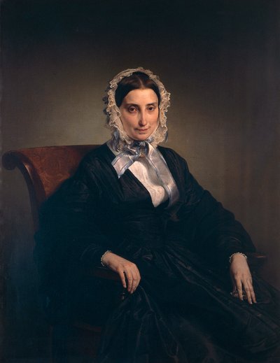 Francesco Hayezin (1791-1882) muotokuva Teresa Borrista (Alessandro Manzonin toinen vaimo) tekijältä Francesco Hayez