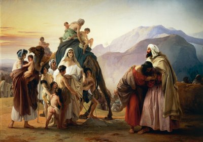 Eesaun ja Jaakobin sovinto tekijältä Francesco Hayez