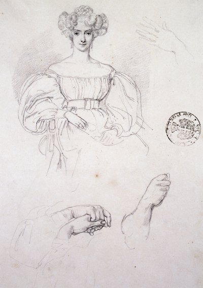 Tutkimus naisen muotokuvaan tekijältä Francesco Hayez
