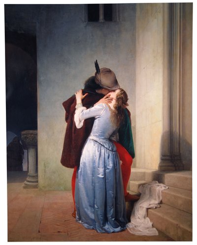 Suudelma tekijältä Francesco Hayez
