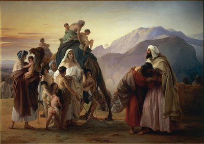 Jaakobin ja Esaun sovinto (öljy kankaalle tekijältä Francesco Hayez
