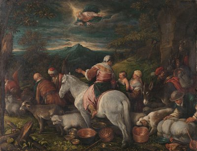 Abraham lähtee Haranista tekijältä Francesco II Bassano (attributed to)