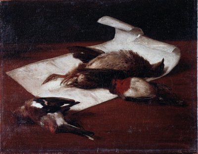 Kuollut peli Francesco Ingannin (1793-1873) maalaus 1862 Dim 25,6x33,2 cm Genes, Gallery of Modern Art, inv 184 tekijältä Francesco Inganni