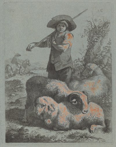 Pysyvä paimen, 1760. tekijältä Francesco Londonio