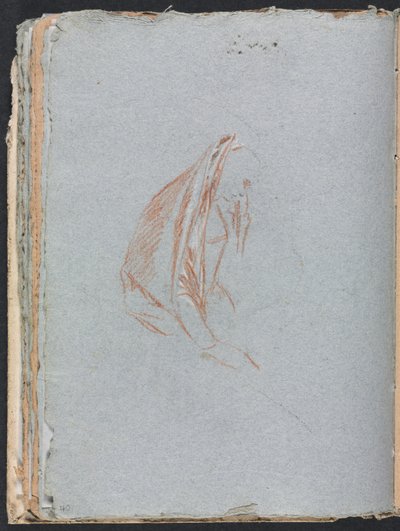 Verona Sketchbook: Naishahmo ja viitta (sivu 40) tekijältä Francesco Lorenzi