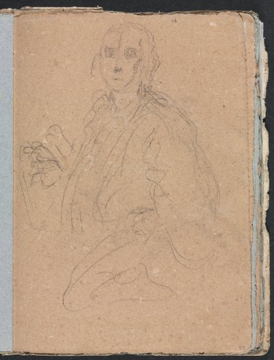 Verona Sketchbook: Gentlemen sivu 55, 1760. tekijältä Francesco Lorenzi
