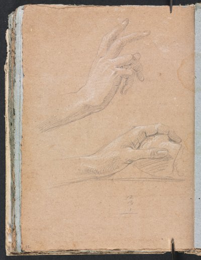 Verona Sketchbook: Kädet sivu 92, 1760. tekijältä Francesco Lorenzi