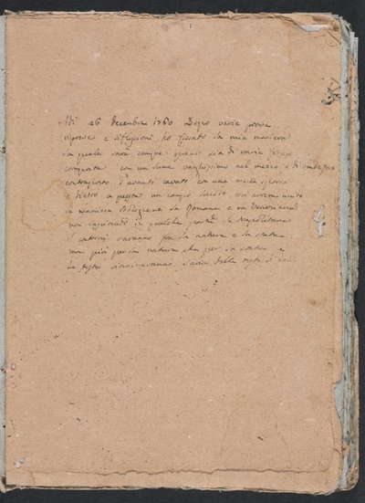 Verona Sketchbook: Kirjoitussivu 1, 1760. tekijältä Francesco Lorenzi