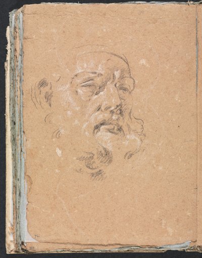 Verona Sketchbook: Miesten pääsivu 76, 1760. tekijältä Francesco Lorenzi