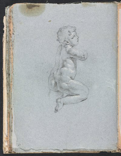 Verona Sketchbook: Putto profiilisivulla 64, 1760. tekijältä Francesco Lorenzi