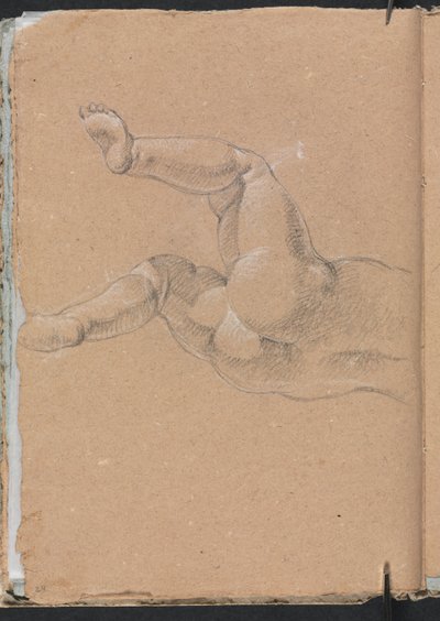 Verona Sketchbook: Putto rungon alaosa sivu 24, 1760. tekijältä Francesco Lorenzi