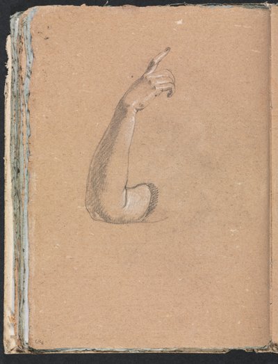Verona Sketchbook: Oikea käsi ja käsi sivu 66, 1760. tekijältä Francesco Lorenzi