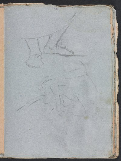 Verona Sketchbook: Tutkimus jaloista sivu 53, 1760. tekijältä Francesco Lorenzi